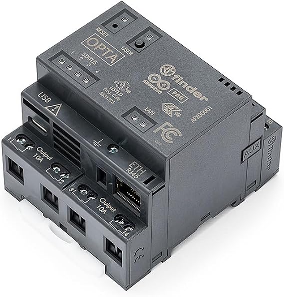 Arduino Opta RS485 [AFX00001] - Industrial-Grade IoT Controller with RS485 Communication, Digital I/O, Analog Inputs, and Modbus Support for Automation and Control