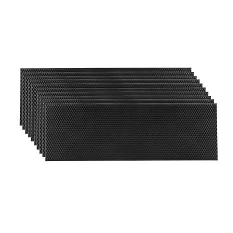 10PCS Beehive Frame Beeswax Coated Foundation Sheet, Waxed Foundation Sheets, 6" Medium Foundation for Beehive Medium Frames