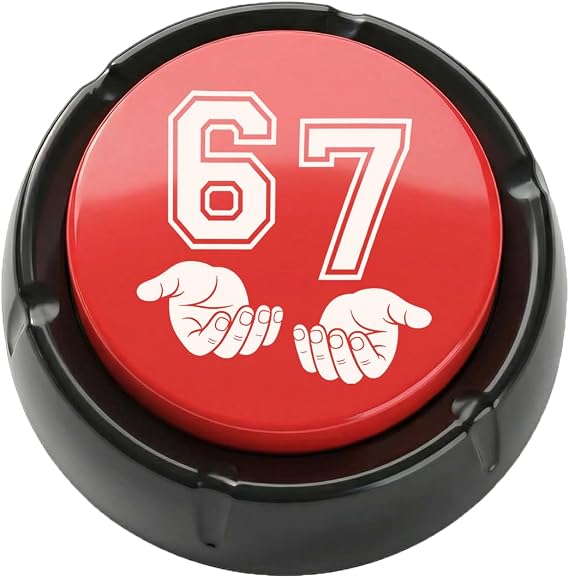 67 Meme Funny Gag Gifts Sound Button 6 7 Six Seven Prank Stuff Birthday | Stocking Stuffers Christmas Party Office Desk Decor