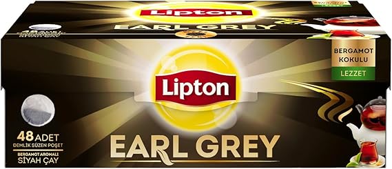 Lipton Earl Gray Bergamot Flavored Teapot Bag Tea 48 Pack