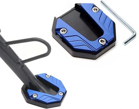 Motorcycle Kickstand Support Pad for Aprilia SR 160 2021 2022 2023 2024 2025, Motorcycle Parking Foot Plate Support, Aluminium Alloy Side Stand Extension Plate, Modification Accessory