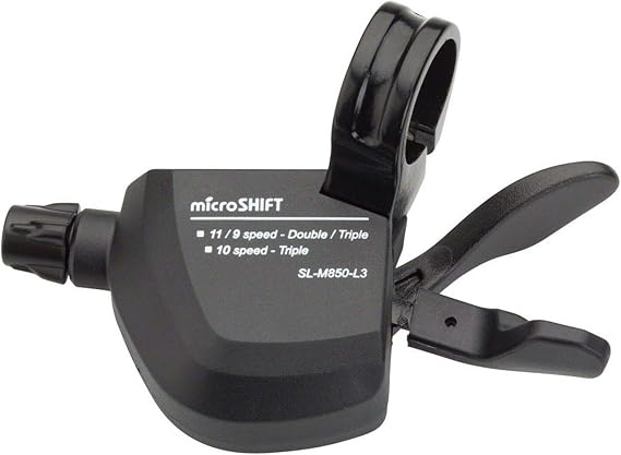 microSHIFT M859 Marvo 3-Speed Left Shifter Shimano Compatible Black | Compatible