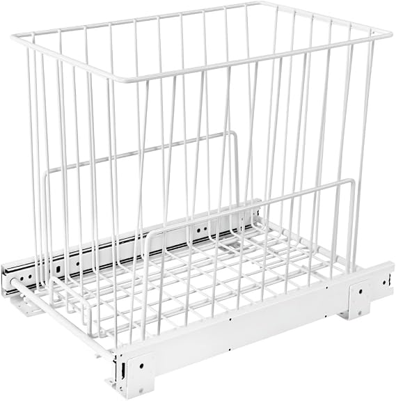 REV-A-SHELF Steel Wire Pullout Hamper for Vanity/Closet Applications