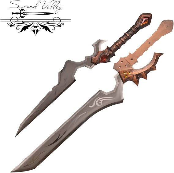 Shalamayne/Salamaine - Varian Wrynn Scissors - Divine Sword Cast By Elves - All-Steel Construction, 124cm/48.82" Length (Collector's Edition, Hand-Polished Metal Craftsmanship)