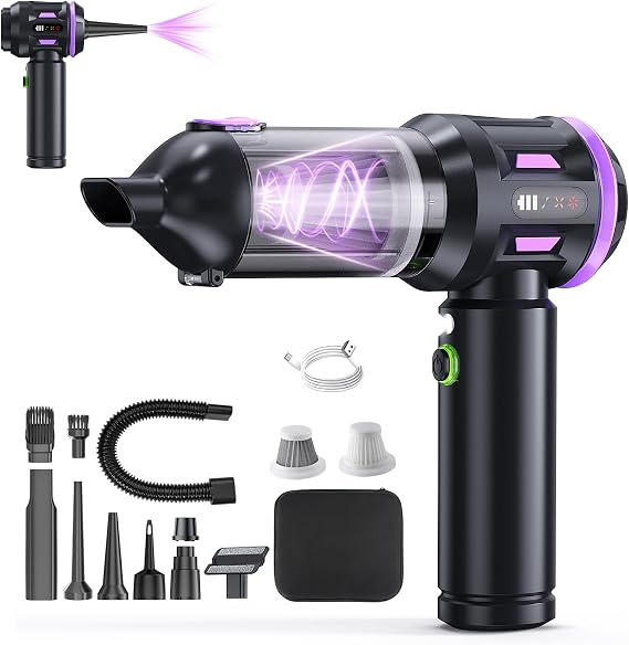 Handheld Car Vacuum Cleaner 22000Pa Brushless Motor, HEPA for Car Home