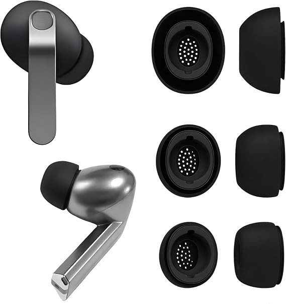 Samsung Galaxy Buds 3 Pro/Buds 4 Pro用の交換用シリコンイヤーチップ。