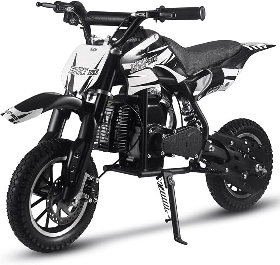 MotoTec DB-01 49cc 2-Stroke Kids Gas Dirt Bike Black