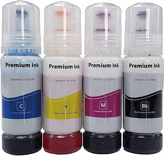 Epson ile uyumlu 103 Ecotank L3156 Uyumlu 4 Renk İthal Muadil Mürekkep Seti