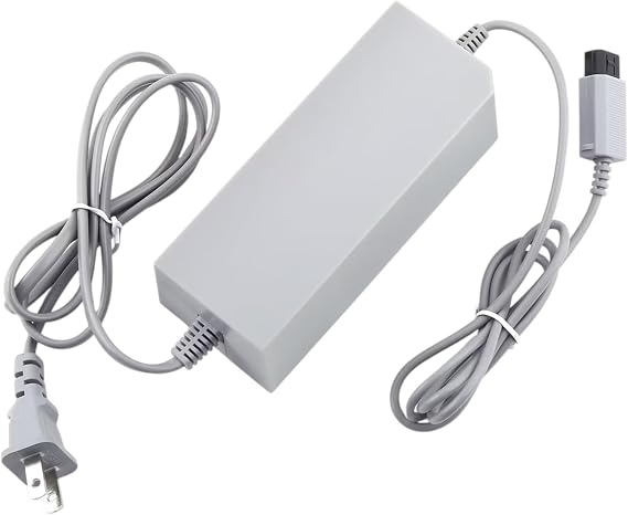 Wii AC Adapter Power Supply Compatible with Nintendo Wii Replacement Wall Charger Cable Cord for Wii Console