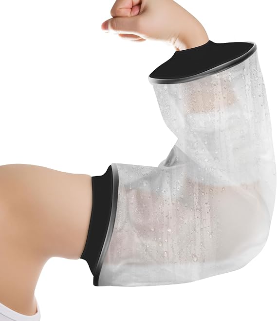 PICC Line Shower Cover, PICC Line Covers for Upper Arm, Reusable Waterproof IV & PICC Line Sleeve Protector for Chemotherapy Treatment, Broken Wound Elbow for bath Shower