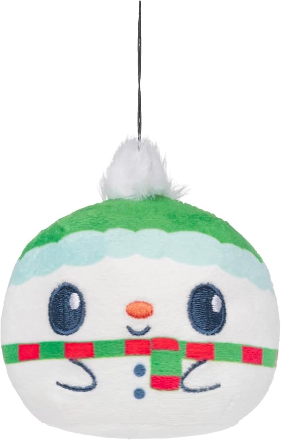 TeeTurtle Snowman Holiday Ornament Festive 3 Inch Plushie
