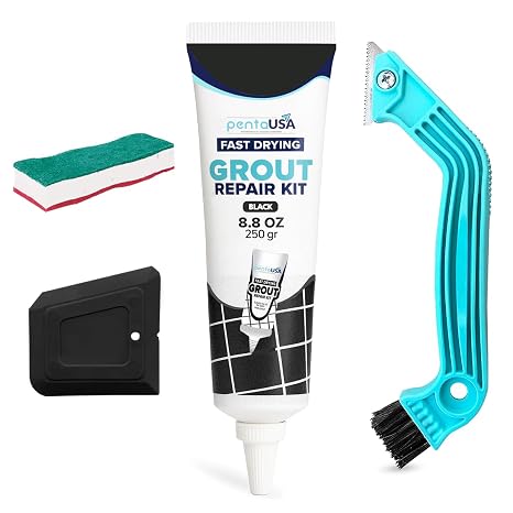 Grout - (Bundle Set) Ready Mixed Grout Reviver with Sponge, Scraper + Rake