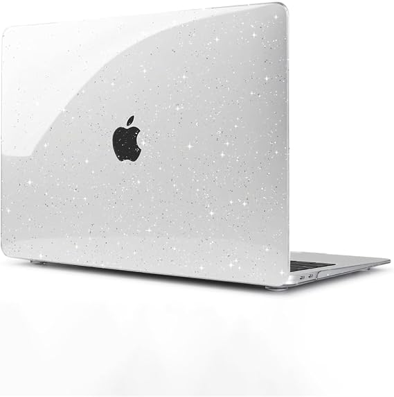 Babilden MacBook İnce Sararmayan Şeffaf MacBook Crystal iShield Kapak Sert Kabuk Koruma Kılıfı (Macbook Air A2337 Simli Şeffaf)