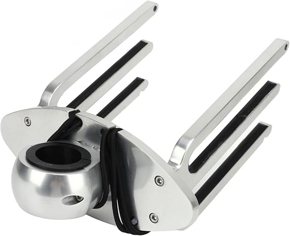 Wakeboard Tower Rack Angle Holder Bracket for .89in 2.36in 2.48in Clamp Tubing - Premium Polished Aluminum Alloy
