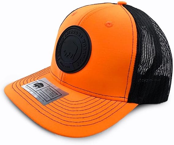 Buffalo Outdoors Workwear Hi Vis Black Circle Patch Hat