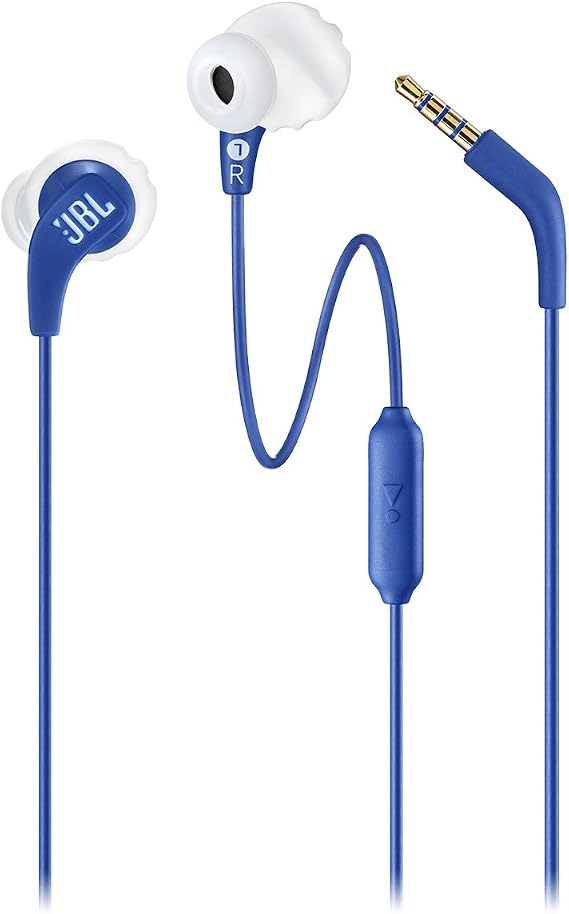JBL Endurance RUN - Wired Sport In-Ear Headphones - Blue