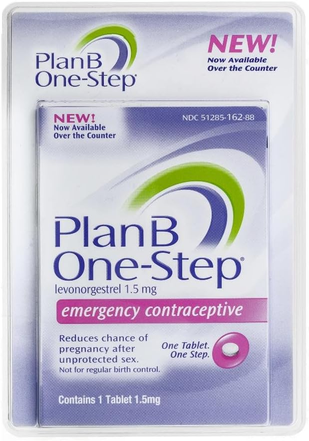 Plan B Emergency Contraceptive Tablet Contains 1 Tablet 1.5mg