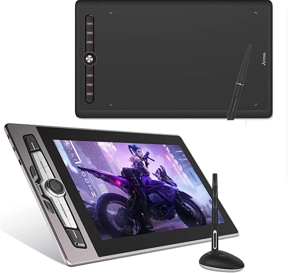 SP1603 M0610 Pro Graphics Drawing Tablet Battery-Free Stylus Digital Drawing Tablet Compatible with Windows, Mac, and Android