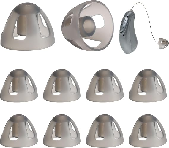 10pcs Hearing Aid Domes Medium 9mm Soft Silicone Open Dome Layer for Phonak