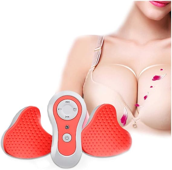Breast Massage Heating Stimulator, Wireless Breast Massager, Invisible Electric Breast Massager with Hot Compress Function for Chest Enlargement Anti Sagging