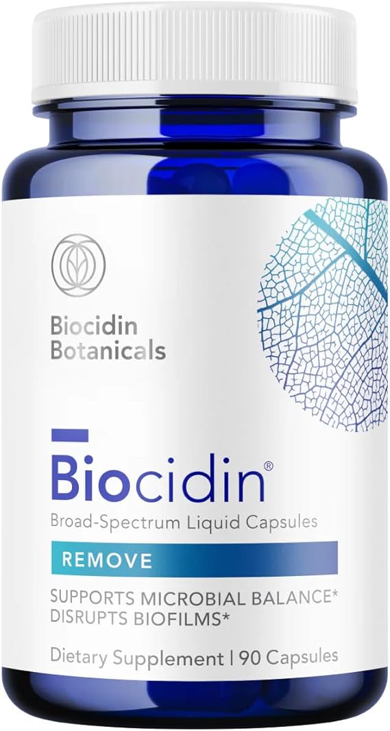 Biocidin Capsules - Biofilm Disruptor & Gut Cleanse Detox - Microbial Balance, Biofilm Defense & Immune Support - Professional-Grade 18-Botanical Herbal Supplement for Women & Men (90 Capsules)