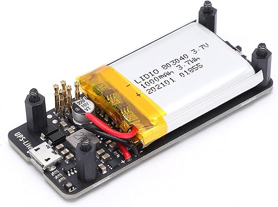 Battery Pack, Easy Installation UPS Power Board for Raspberry Pi Zero, Uninterruptiblepowersupply Lite Supply Battery Pack Charger Accessory for Raspberry Pi Zero