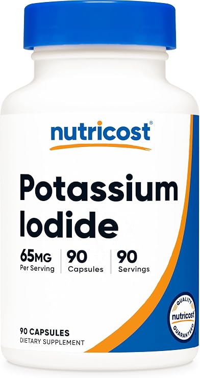Nutricost Potassium Iodide (KI) (65mg) 90 Capsules, Gluten-Free, GMO-Free