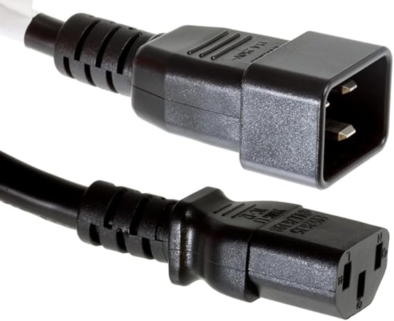 CablesAndKits C20 to C13 Power Cord 6ft, 14 AWG, 15A/250V, Black
