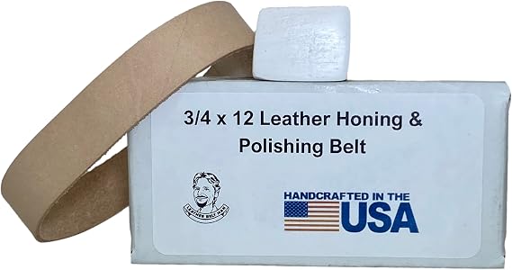 3/4" x 12" Leather Honing & Polishing Belt. Fits Ken Onion Work Sharp