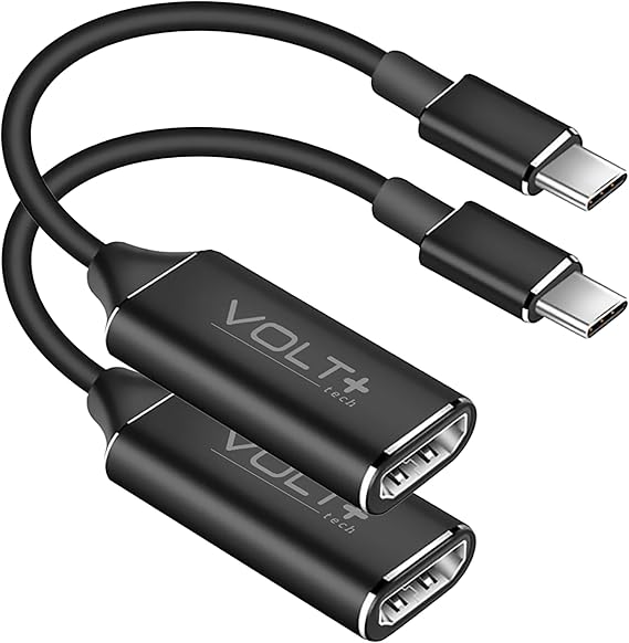 PRO HDMI 8K/4k [2Pack] Adapter Compatible with Oppo Reno3 A USB Type-C/Thunderbolt 3/4 Converter Smart Full Digital 4320p @60Hz Display