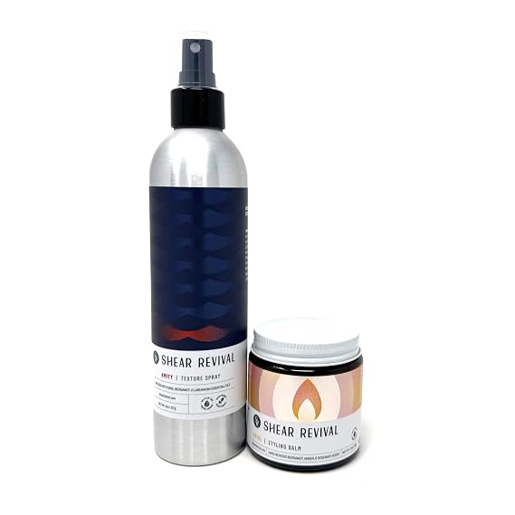 Shear Revival Loyal Styling Balm Pomade & Amity Texture Spray for Men & Women