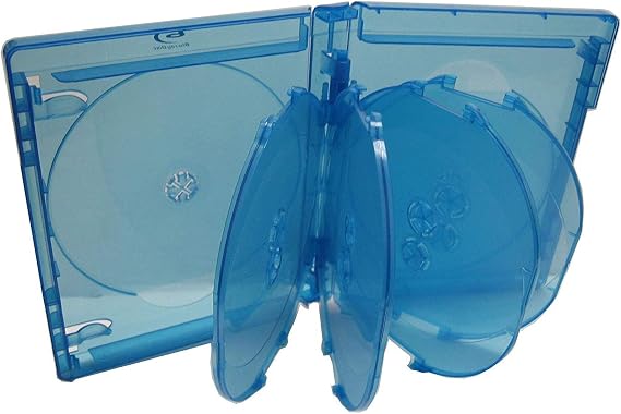 Viva Elite Hold 10 Discs Blu-ray Replacement Case 5 Pack (10 Tray)