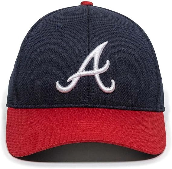 Outdoor Cap MLB Adjustable Performance Cap - Atlanta Braves Adult Adjustable Hat Blue
