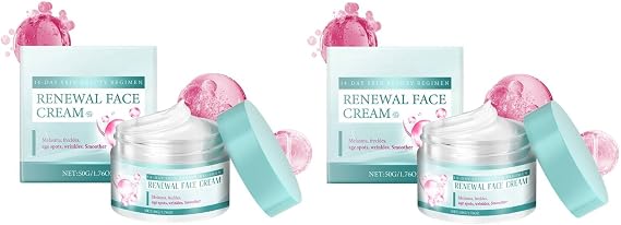 Saam Face Cream, Saam Renewal Face Cream, Renewal Face Cream Anti-Wrinkle Facial Cream, Anti-Wrinkle Moisturising Cream, Brightening Cream, Daily Women Skincare Non-Greasy Face Cream (2Pcs)