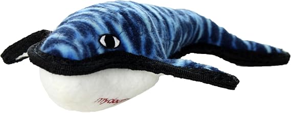 TUFFY Whale Ultra Durable Plush Dog Toy