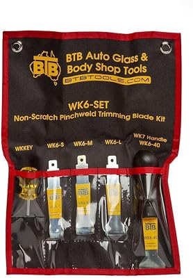 Equal-i-zer BTB Winged PINCHWELD Preparation KIT, Windscreen Scraper and Blades Set, Windshield Removal Tool Kit with Surgically Sharp Blades. Very Sharpe Hand Craft Scraper kit