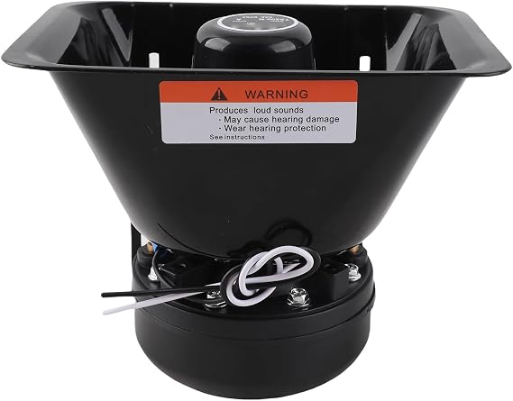Universal 200W Car Warning Alarm Horn Speaker, Steel and ABS Construction, Loud and Clear Sound for Strong Warning, Easy to Use with Alarm System, Brilliant Compatibility for