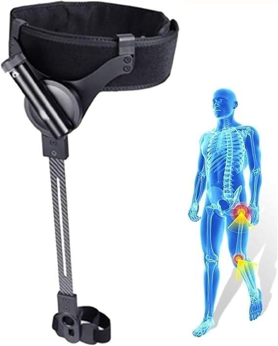 Bionic Power Wearable Exoskeleton for Walking, Exoskeleton Legs with Adjustable Power, Walking Assistance Device for Hiking, Travel & Daily Mobility Support Rightleg M