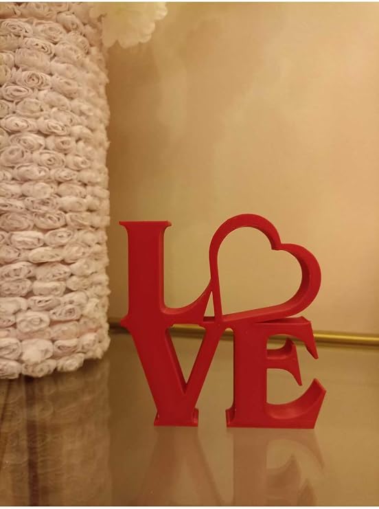 LOVE 10 CM KIRMIZI Sevgi Aşk Sevgililer Günü Hediyesi Yılbaşı Hediyesi Dekorasyon