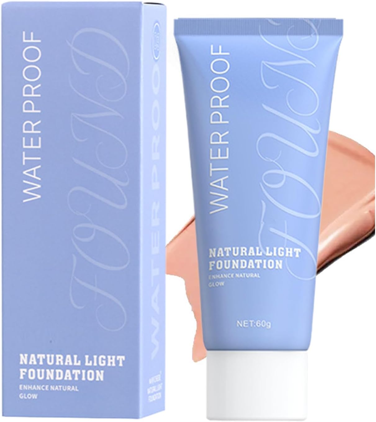 Natural Liquid Foundation, Full Coverage Long Lasting Liquid Concealer | Women Foundation Makeup Daily Vacation Date Travel