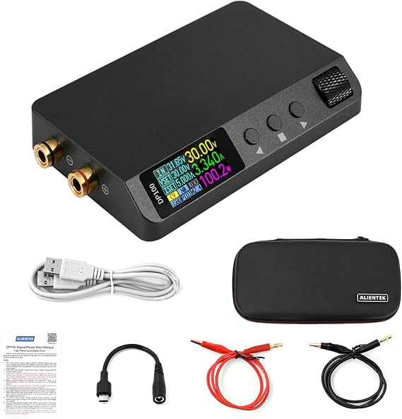 DP100 DC Power Supply Variable, 30V 5A Bench Supply, Adjustable Regulated Digits Display Mini Portable Lab Voltage Regulator Switch 100W (DP100-1)
