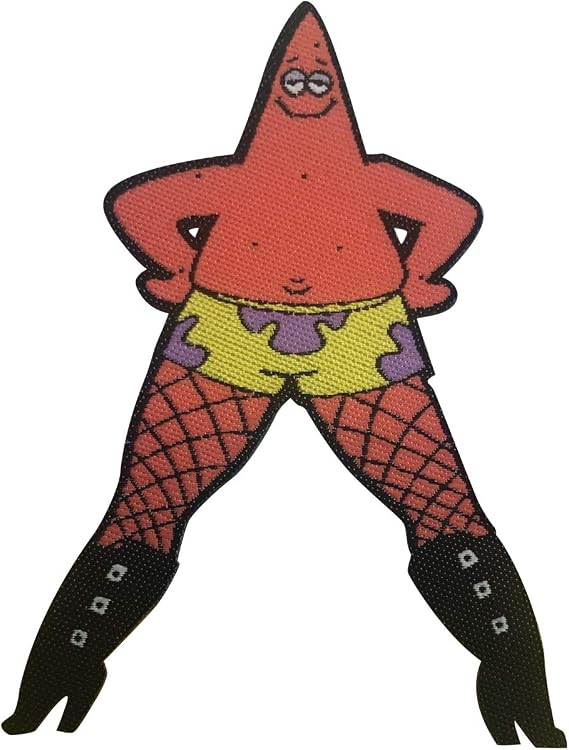 Fishnet Stockings Patrick - Spongebob Squarepants Patch