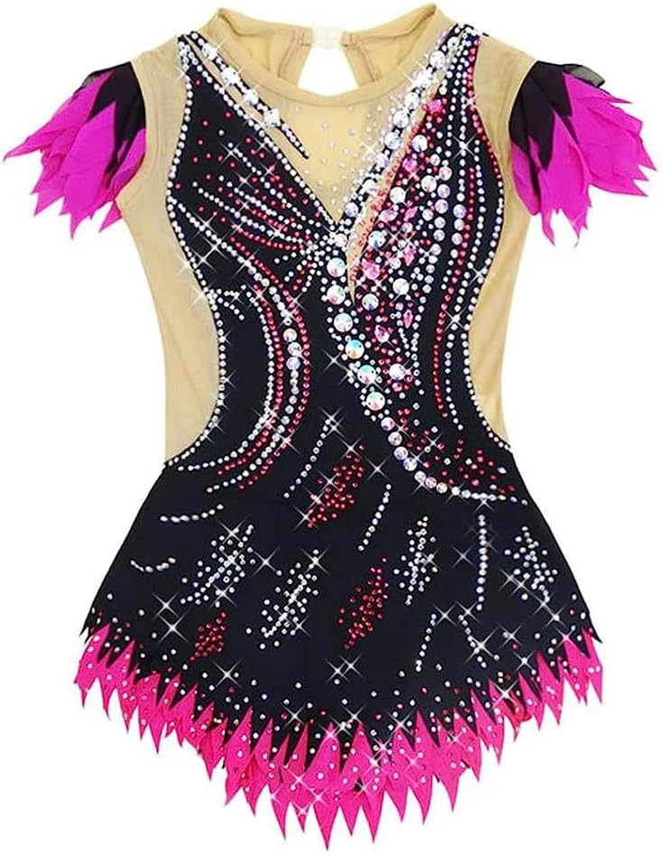 LIUHUO Rhythmic Gymnastics Leotards Stage Artists Handmade Custom Girls Competition