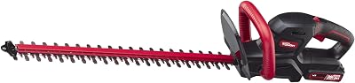 Hyper Tough 20V Max Cordless Hedge Trimmer HT21-401-003-07, 22-Inch Dual-Action Blade, Soft Grip Handle, 1300 RPM, Includes 2.0Ah Battery and Charger, Lightweight 5.7 lbs, 34-Inch Cut Capacity