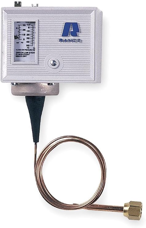 Ranco O16-108 Single High Pressure Control SPDT 100-400 PSI 1/4 SAE 36inch capilar