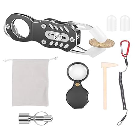 Portable Gold Silver Coin Tester Kit | Pocket Pinger with Resonance Frequency Analyzer & Magnetic Test | for Collectors & Dealers (Coin Ping Tester)