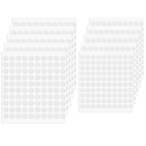 10 Sheet Foam Dots Double-Sided 1000 Pcs Round Adhesive 3D Craft Foam Tape for Scrapbooking Mini Foam Stickers for Art Crafts DIY Handmade Card Making (0.3 inch & 0.4 inch)