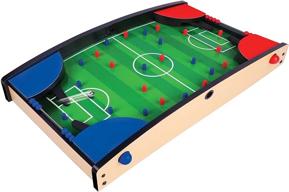 Tabletop Soccer Pinball - 20" - Compact Traditional Arcade Game Combined with Sports, Quality Wood, Adults & Kids 5+, 2 Players