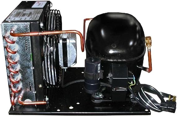 Danfoss MCGB0050R60000B 1/2HP+, R134a Condensing Unit for Refrigeration, Copper Coil Aluminum Fins MBP 115/1/60 (V/Ph/Hz) 1 Fan,Fractional Compressor SC18G, 114N0007