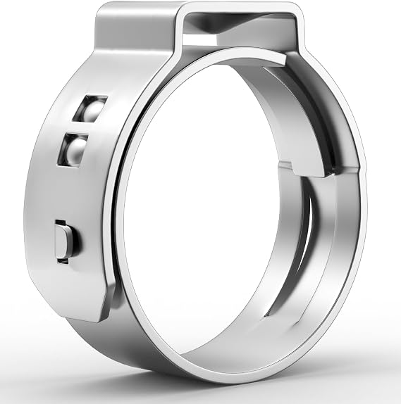 Bates- PEX Cinch Clamp Rings, 3/4",#34;50 Pack, Stainless Steel, Pex Clamps